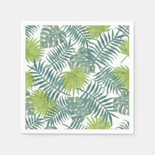 Palm Tree Fronds malen hawaiisch Serviette