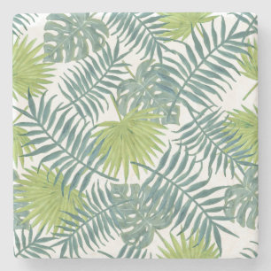 Palm Tree Fronds malen hawaiisch Steinuntersetzer