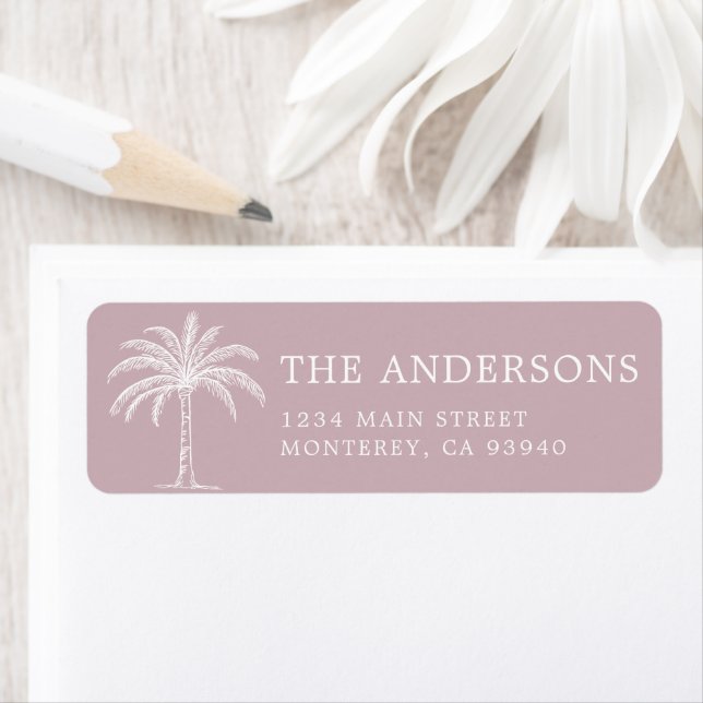 Palm Tree für kundenspezifische Monogramm-Hochzeit (Insitu)