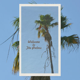 Palm Tree gegen Blue Sky Anpassbar Serviette