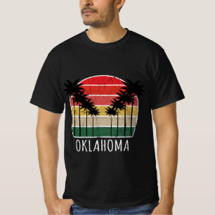 Palm Tree gestörtes Oklahoma - Beach Design T-Shirt