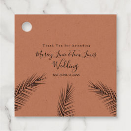 Palm Tree Handgezogenes Papier Kraft Geschenkanhänger