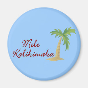 Palm Tree hawaiianische Weihnachten 2 Magnet