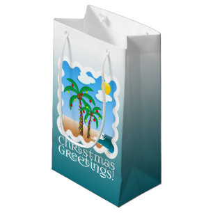 Palm Tree Holiday Lights Beach Weihnachten Kleine Geschenktüte