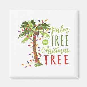Palm Tree Ist Mein Weihnachtsmann Tropical Sommer Magnet