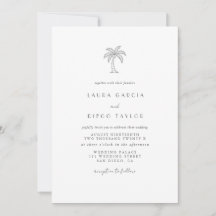 Palm Tree Küsten Elegante Schrift
