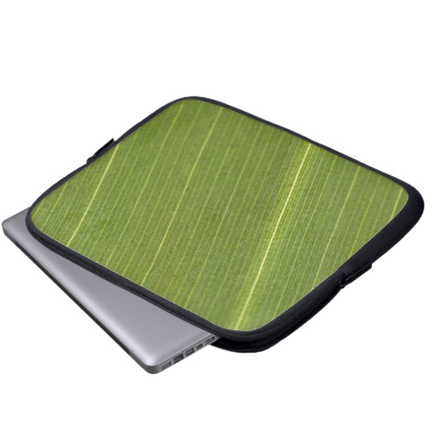 Palm Tree Leaf Laptopschutzhülle (Vorne Knopf)