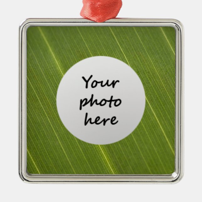Palm Tree Leaf Ornament Aus Metall (Vorne)