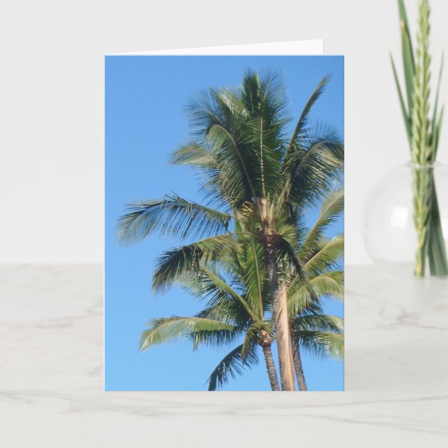 *Palm Tree* leere Gruß-Karte Karte (Vorderseite)
