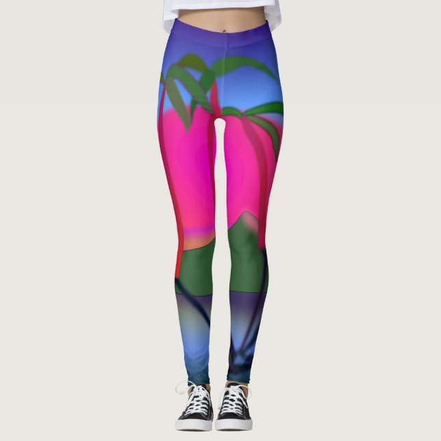 Palm Tree Leggings (Vorderseite)