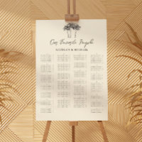 Palm Tree Minimalistisch Hochzeit Alphabetisches S