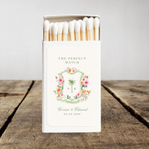 Palm Tree Monogram Beach Summer Gastgeschenk Hochz