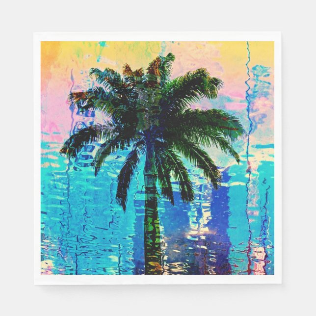 Palm Tree Napkins Serviette (Vorderseite)