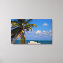 Palm Tree Ocean Tropical Beach Leinwanddruck