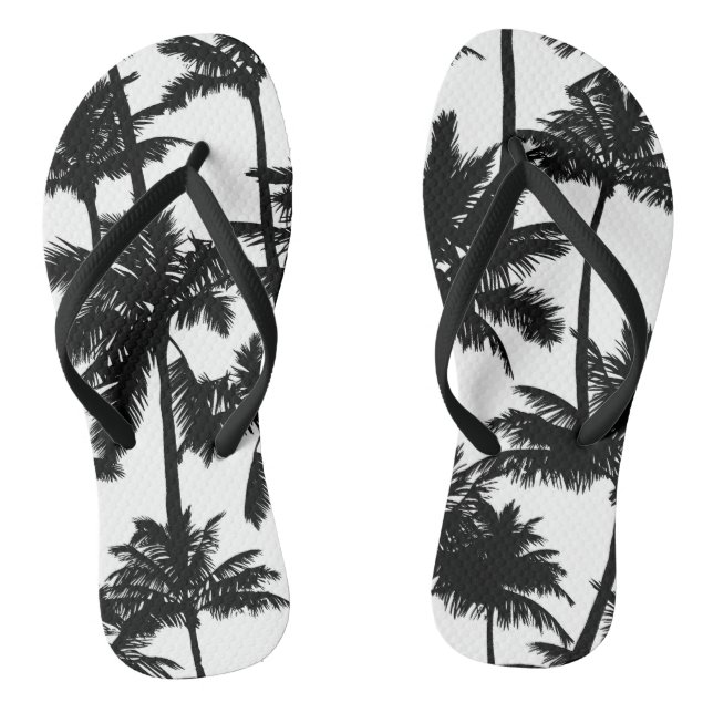 Palm Tree Pattern Flip Flops (Fußbett)