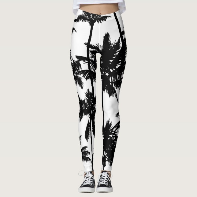 Palm Tree Pattern Leggings (Vorderseite)