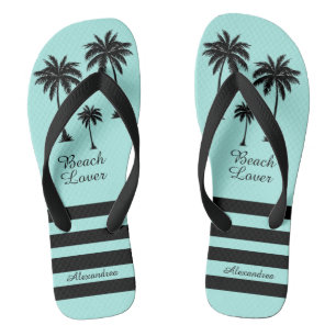 Palm Tree Personalisiert Beach Lover Flip Flops