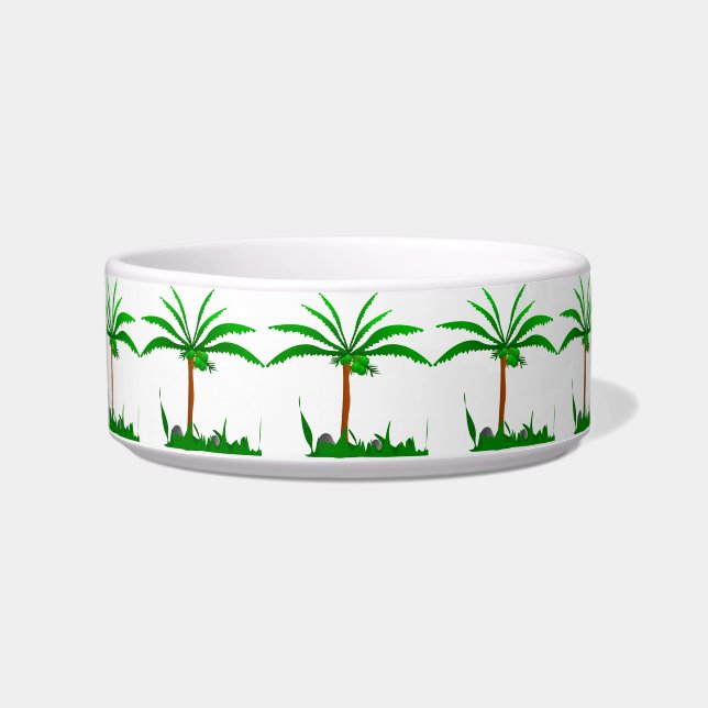 Palm Tree Pet Bowl Napf (Vorderseite)