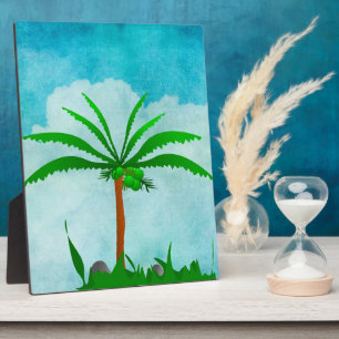 Palm Tree Plaque Fotoplatte