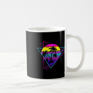 Palm Tree Retro Palm Tree 80er Achtzigties Summer Kaffeetasse