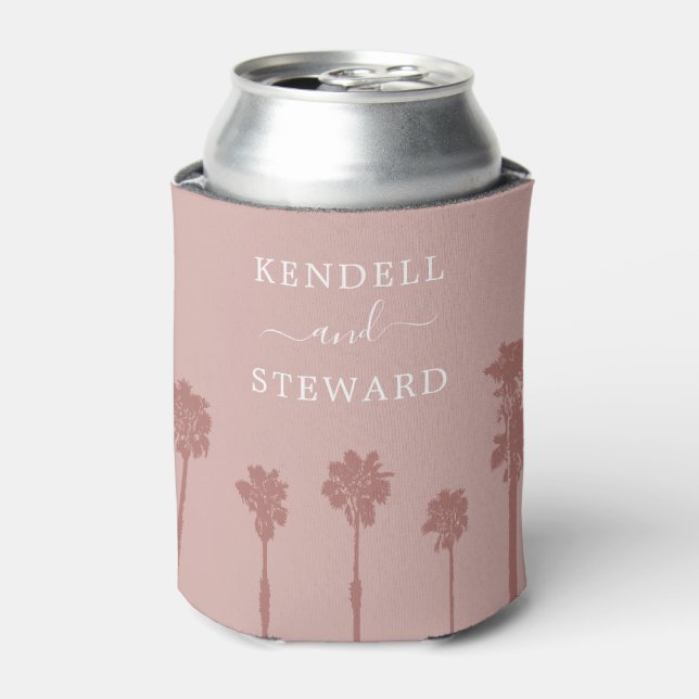 Palm Tree Romance Wedding Suite Can Cooler Dosenkühler (Kanne Vorderseite)