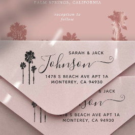 Palm Tree Romance Wedding Suite Permastempel