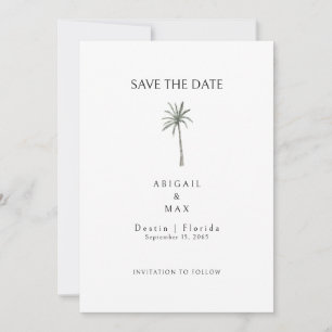 Palm Tree Save the Date