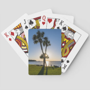 Palm Tree Scheren Silhouette Spielkarten