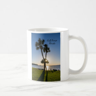 Palm Tree Scissors Silhouette Kaffee Tasse