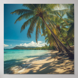 Palm Tree Shade Poster