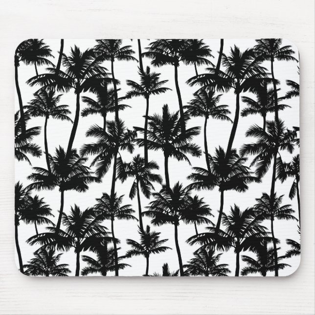 Palm Tree Shadow Pattern Mousepad (Vorne)