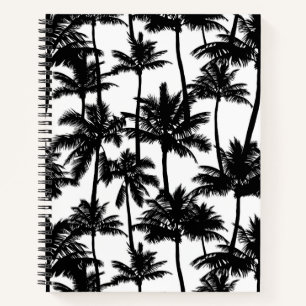 Palm Tree Shadow Pattern Notizbuch