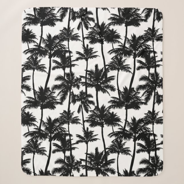 Palm Tree Shadow Pattern Sherpadecke (Vorderseite)