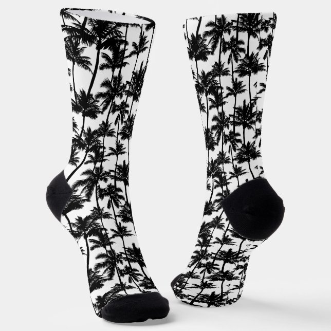 Palm Tree Shadow Pattern Socken (Gewinkelt)