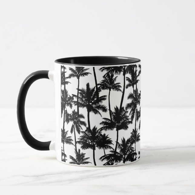 Palm Tree Shadow Pattern Tasse (Links)
