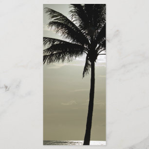 Palm Tree Silhouette Beach Hochzeitsprogramm Programm