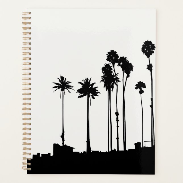 Palm Tree Silhouette Planner Planer (Vorderseite)