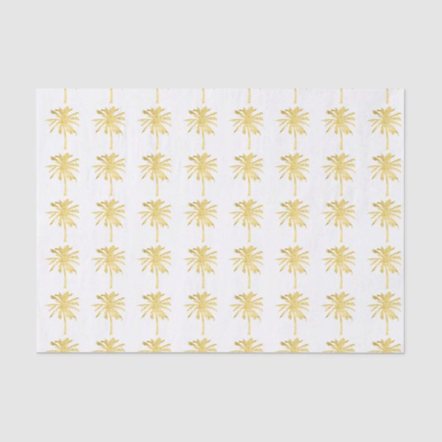Palm Tree Silhouette Wedding Seidenpapier (Vorderseite)
