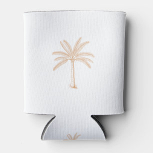 Palm Tree Sketch Tan Dosenkühler