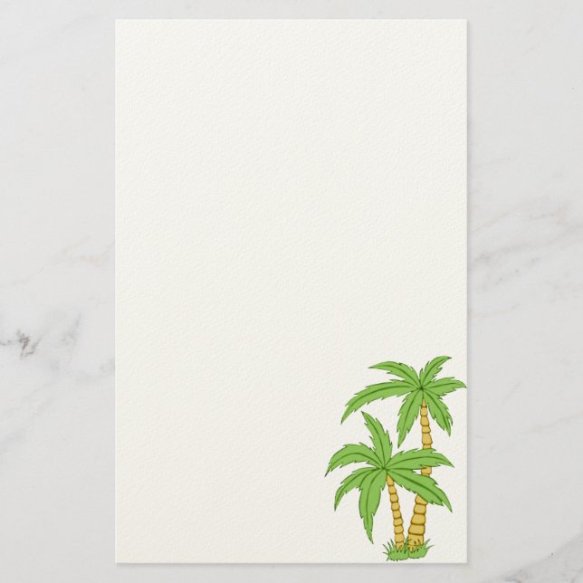 Palm Tree Stationery Briefpapier (Vorderseite)