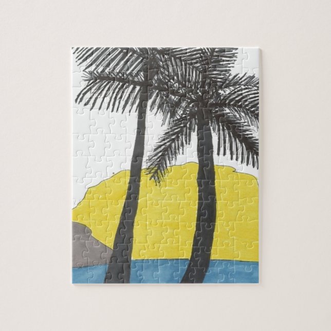 Palm Tree Sunrise (Vertikal)