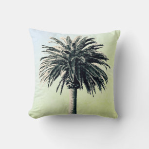 Palm Tree Tropical Elegante Grün Kissen