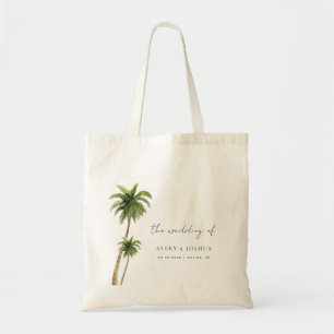 Palm Tree Tropical Hochzeit in Urlaubsort Fevor Tragetasche