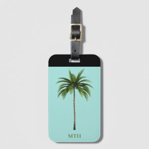 Palm Tree Tropical Island Beach Fakultative Worte  Gepäckanhänger