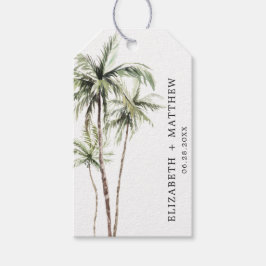Palm Tree Tropical | Minimale Gastgeschenk Hochzei Geschenkanhänger