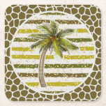 Palm Tree Tropical Rechteckiger Pappuntersetzer<br><div class="desc">Chic tropische Palmen auf Streifen und tierische Druckpunkte Papier Untersetzer sind perfekt für Ihre eigene Zuhause oder geben als Geschenk. PASSEN Sie Teller,  Servietten und mehr unsere Shop.</div>