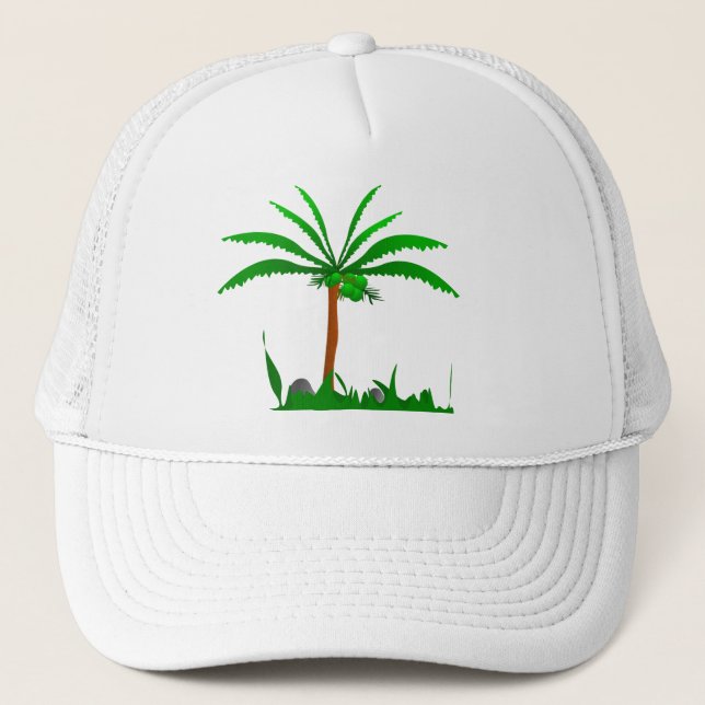 Palm Tree Truckerkappe (Vorderseite)