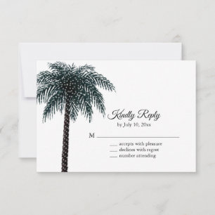 Palm Tree UAWG RSVP Karte