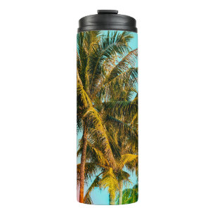 Palm Tree - Vintage Stilbilder und Blitz Thermosbecher