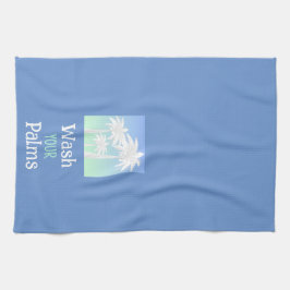 Palm Tree Wash Ihre Palms Beach Island Blue Ombre Geschirrtuch